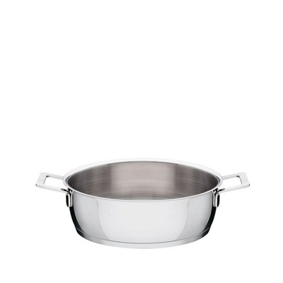 pots&pans low saucepan in 18/10 stainless steel suitable for induction